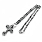 Chrome Hearts Paperchain Necklace With Dagger Pendant