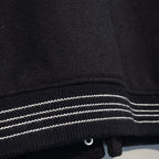 AMIRI thickened loose bomber baseball jacket black