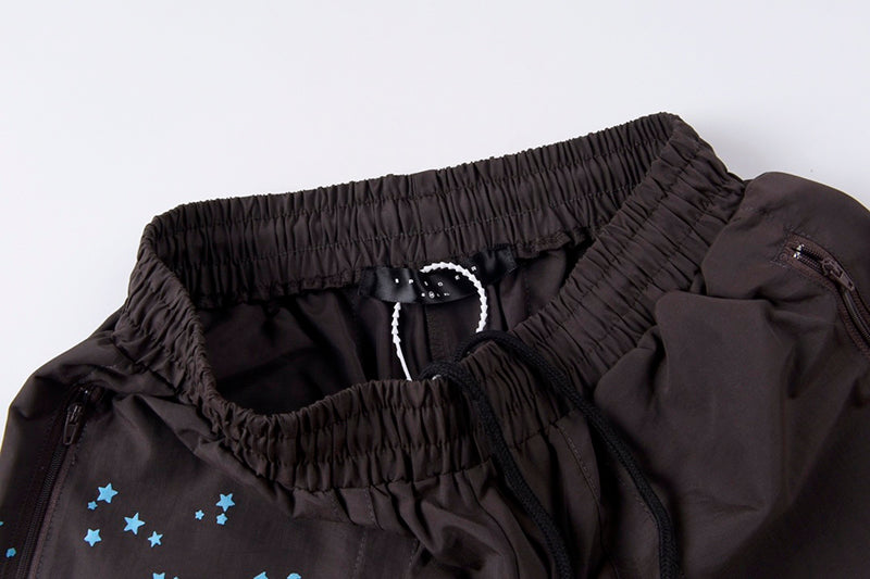 Sp5der Double Layer Shorts Brown