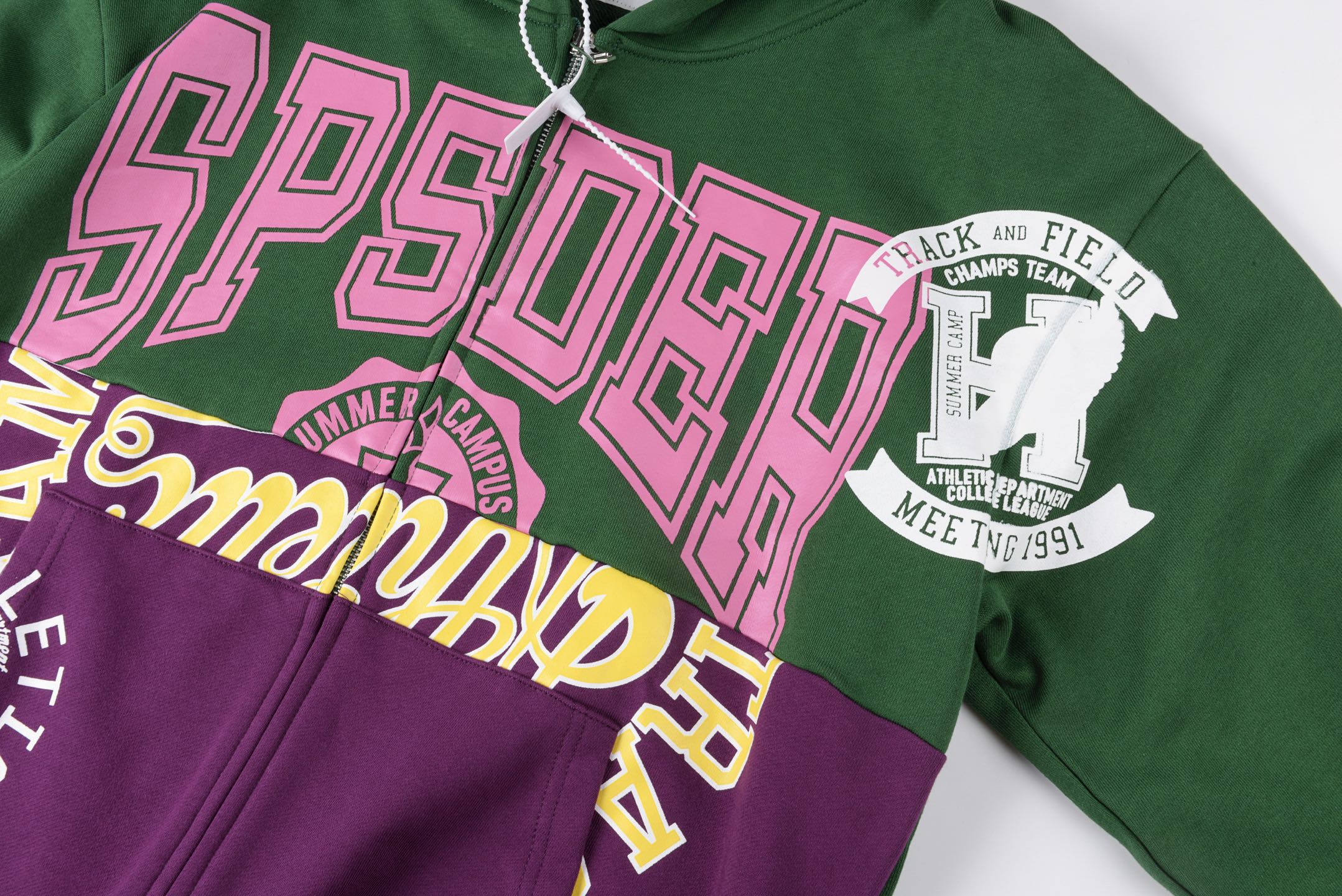 Sp5der Campers Field Zip Up Hoodie