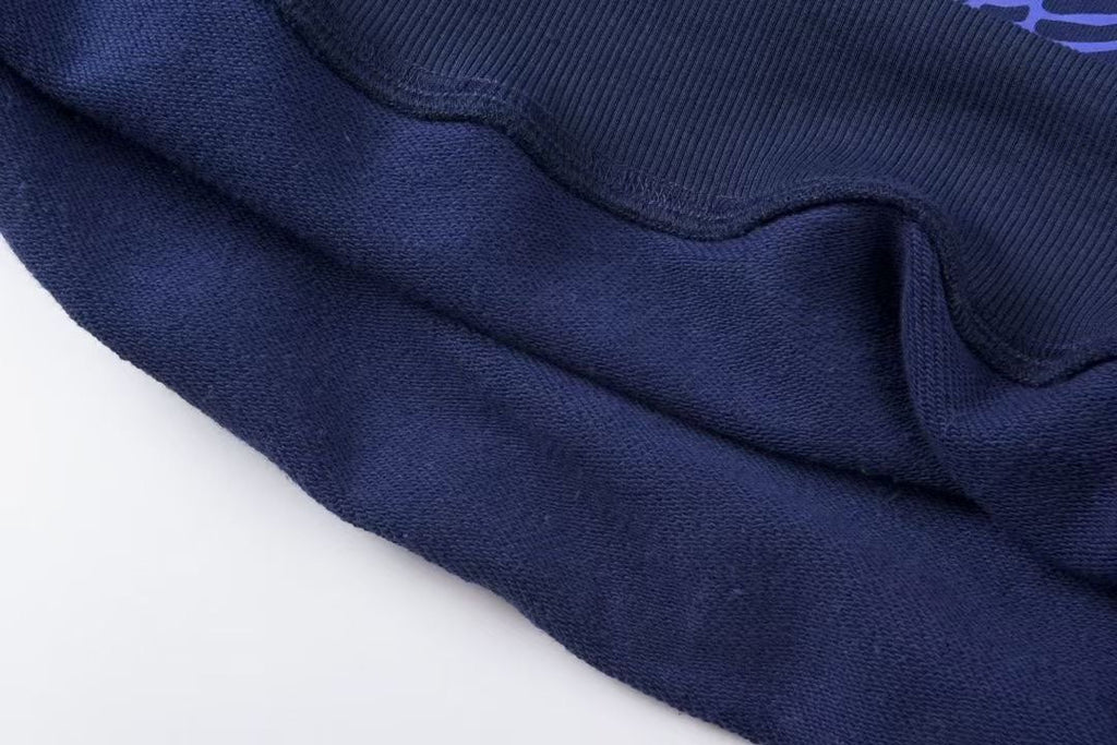 Sp5der Varsity Web Crewneck Sweatshirt Navy