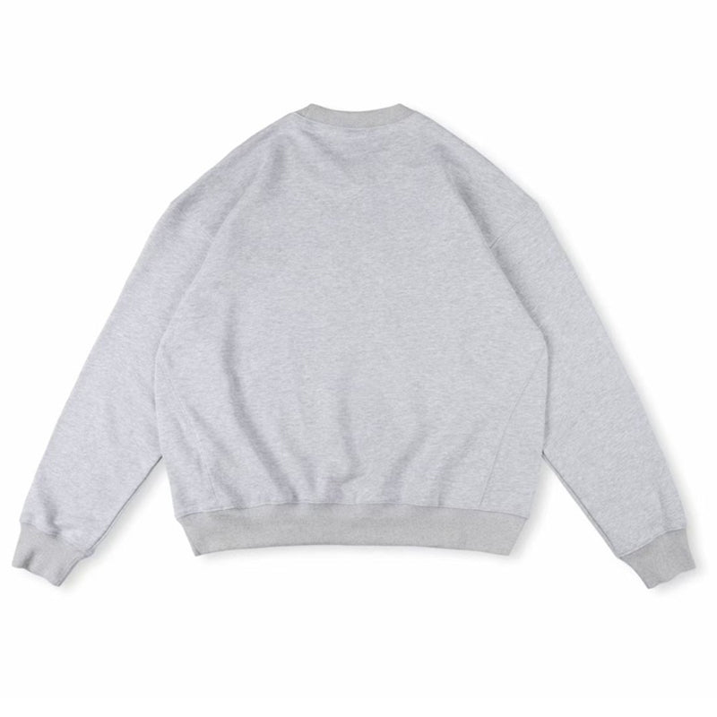 Sp5der Varsity Web Crewneck Heather Sweatshirt Grey