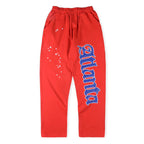 Sp5der Atlanta Open Leg Sweatpant Red