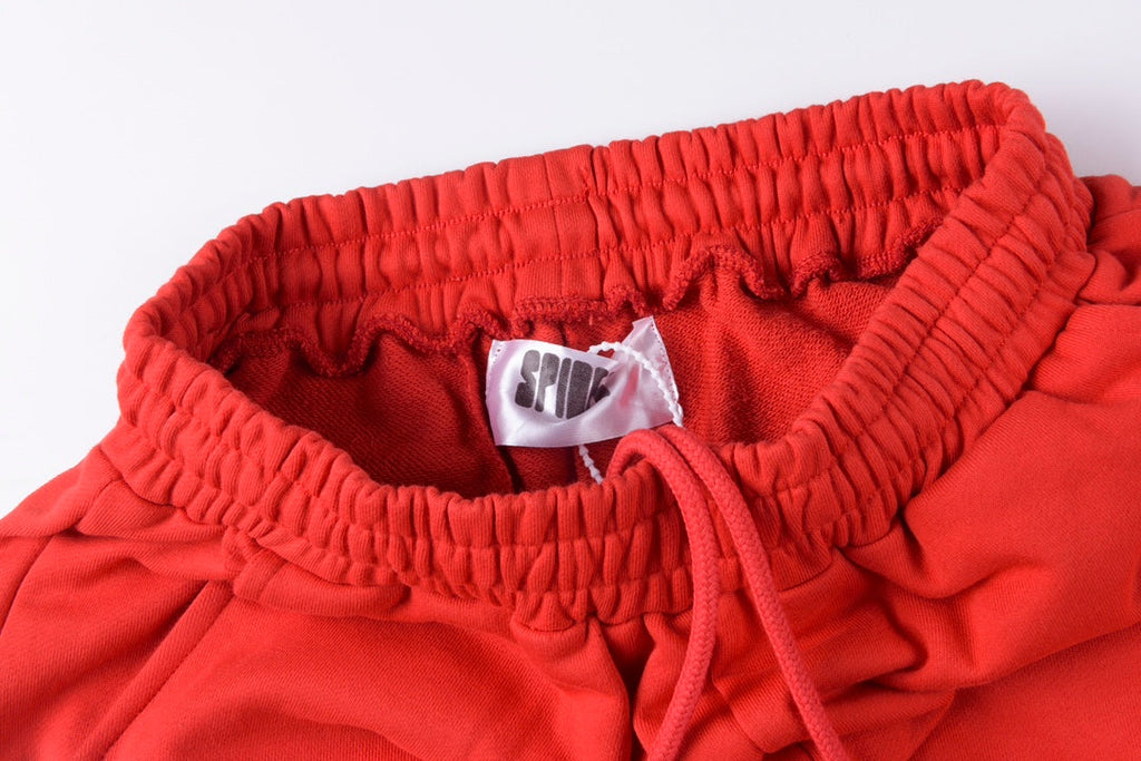 Sp5der Atlanta Open Leg Sweatpant Red