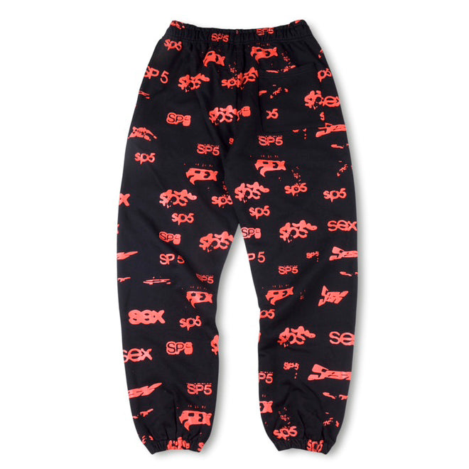 SP5DER graphic-print "Black" Track Pants