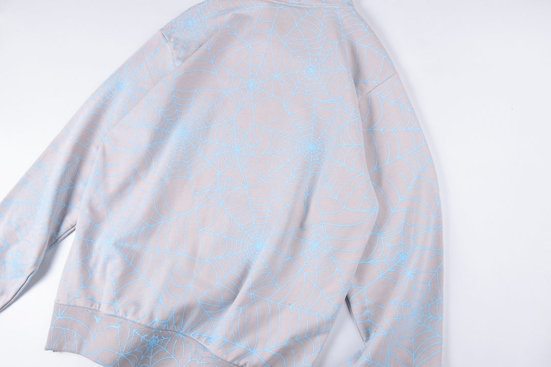 Sp5der AOP Web Hoodies 'Heather Grey'