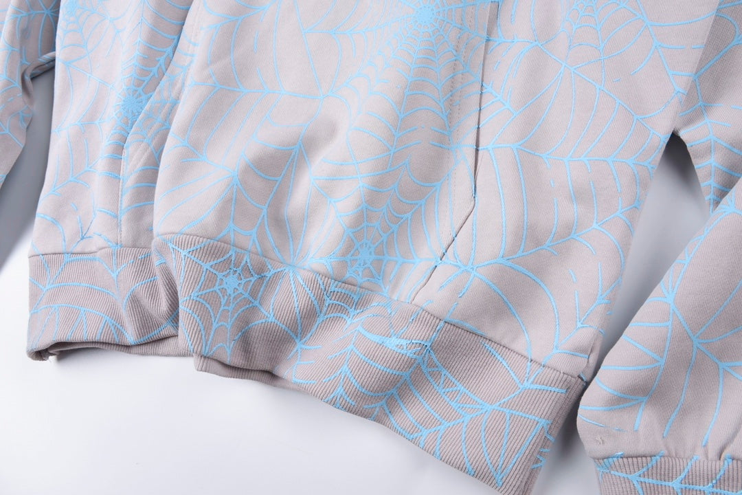 Sp5der AOP Web Hoodies 'Heather Grey'