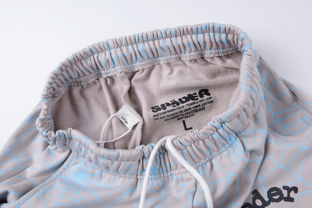 Sp5der AOP Web Sweatpants 'Heather Grey'