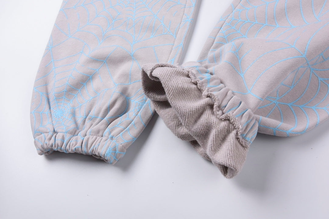 Sp5der AOP Web Sweatpants 'Heather Grey'