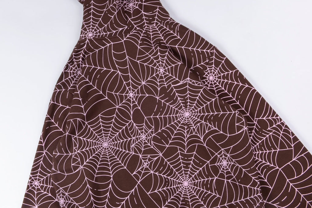 Sp5der AOP Hoodie Brown