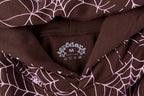 Sp5der AOP Hoodie Brown