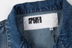 Sp5der 555555 demin jean jacket