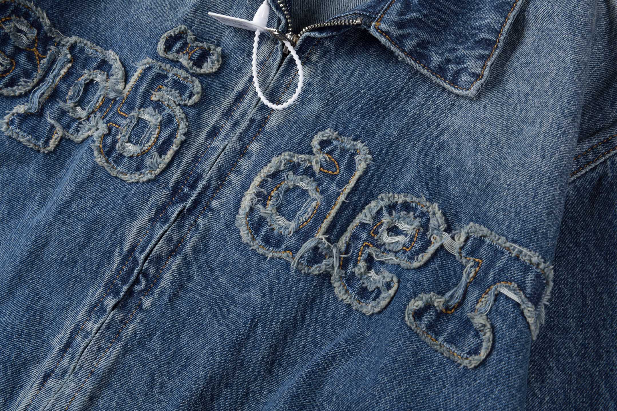 Sp5der 555555 demin jean jacket