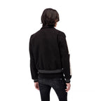 AMIRI thickened loose bomber baseball jacket black