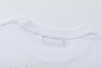 AMIRI  Crystal Embellished Champagne Logo T-Shirts