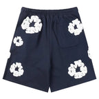 Denim Tears The Cotton Wreath Shorts Dark Blue