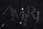 AMlRl Staggered Logo Varsity Jacket