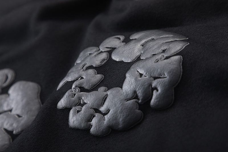 Denim Tears The Black Cotton Wreath Hoodie