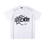 Sp5der Contrast Stitch Slub Tee