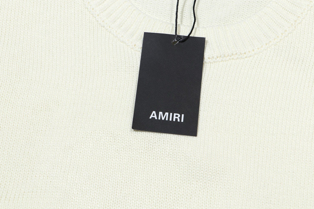 AMIRI Logo-Embossed Fine Knit Jumper