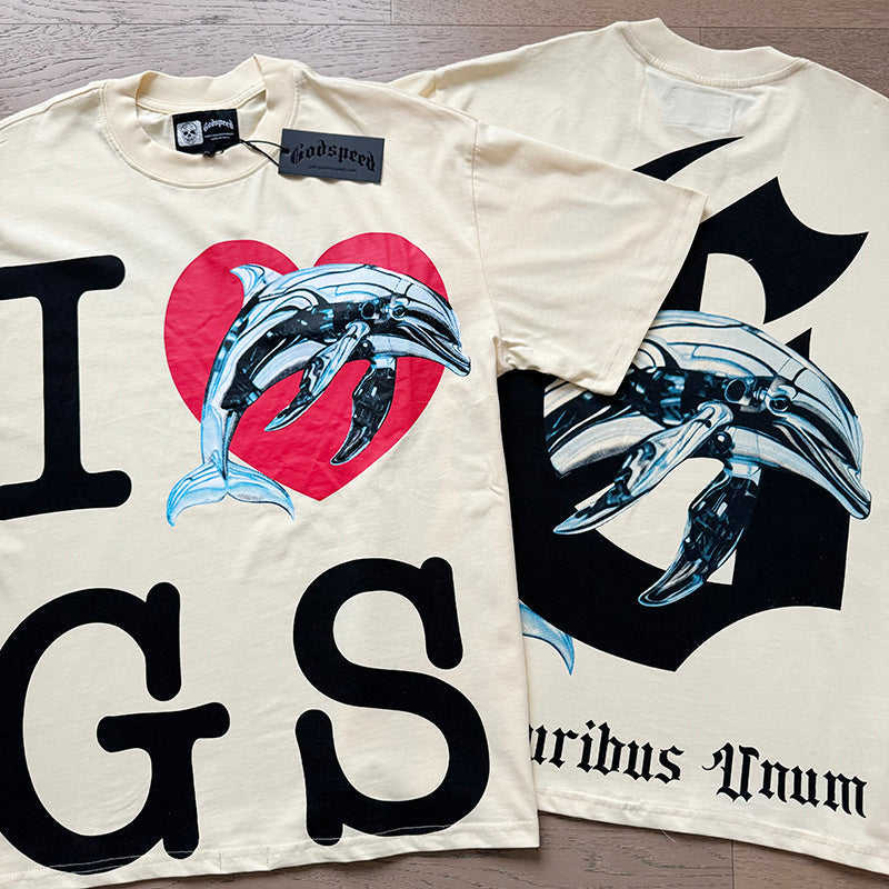 Godspeed Miami Dolphin T-Shirt Apricot