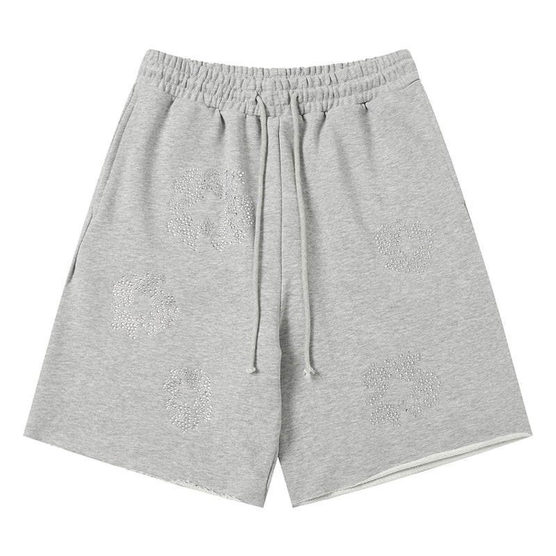 Denim Tears Cashmere Swarovski Cotton Wreath Shorts