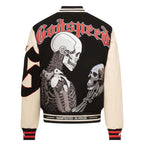 Godspeed Mankind Vs Ai Varsity Jacket Black/red