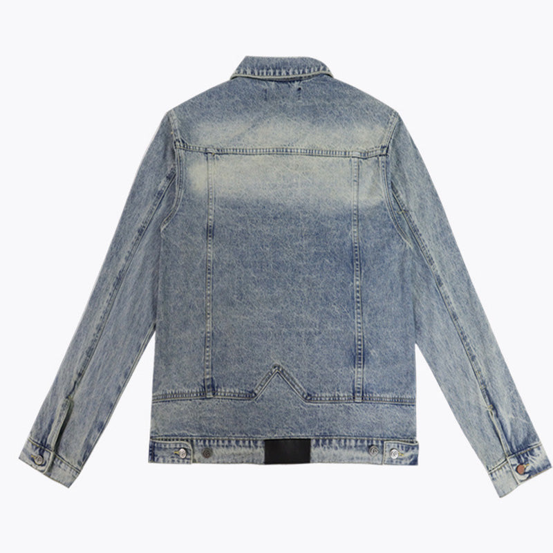 Godspeed Embroidered Letter Denim Jacket