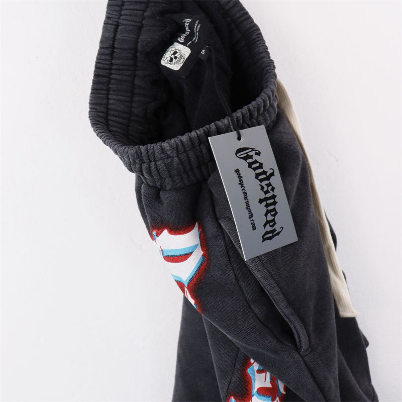 Godspeed Lettering Pattern Shorts #8770