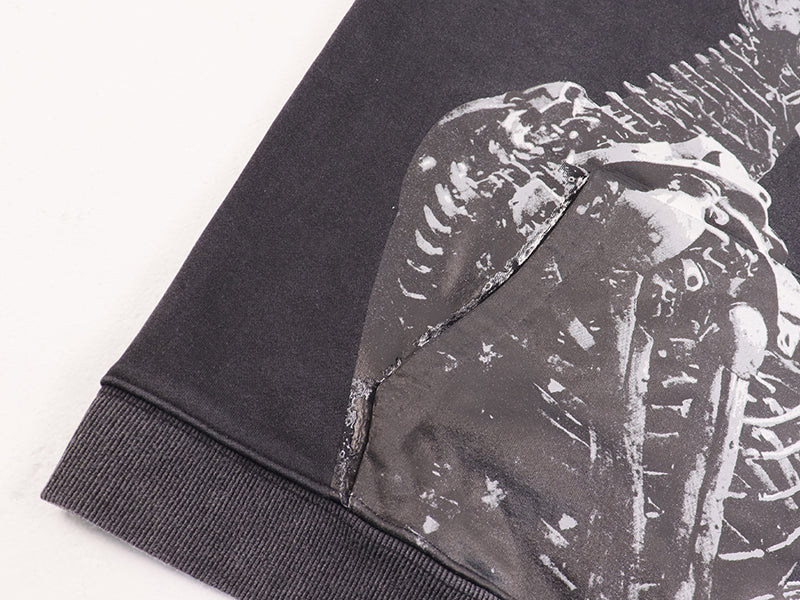 Godspeed Skeletons Pattern Printed Hoodies