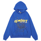 Sp5der Spider Web Hoodie-Blue #8207