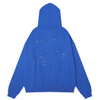 Sp5der Spider Web Hoodie-Blue #8207