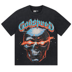 GODSPEED Skull With Flaming Eyes T-shirt
