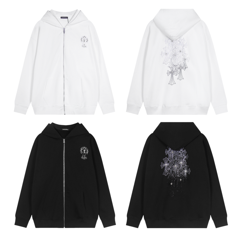 Chrome Hearts New Zip Up Hoodie -TQ02