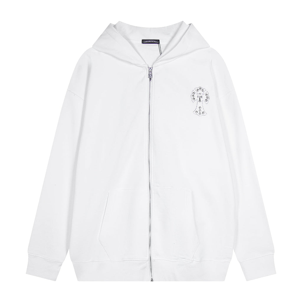 Chrome Hearts New Zip Up Hoodie -TQ02