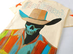 GODSPEED Skeleton Man White Cowboy Hat T-shirt