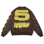 SP5DER 5 star-print crewneck sweatshirt