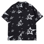 Sp5der Star Pattern Short-sleeved Shirt
