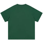 Sp5der Spider Web Print Gothic Punk T-Shirt Green