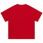 Sp5der Spider Web Print Gothic Punk T-Shirt Red