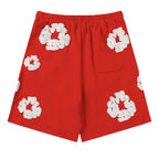 Denim Tears The Cotton Wreath Shorts Red