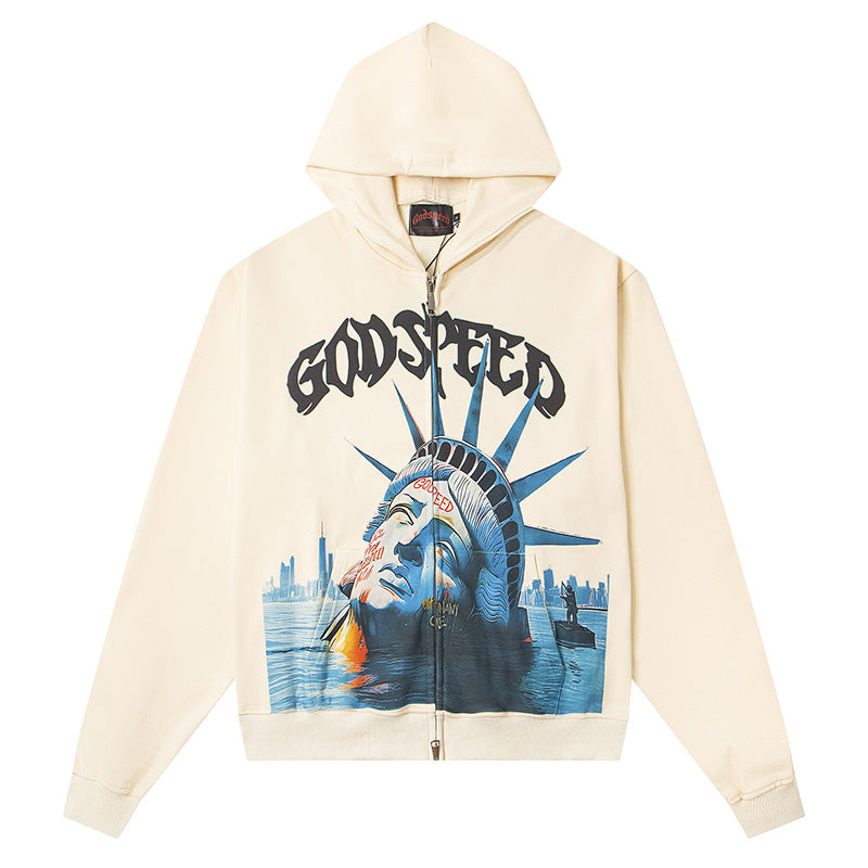 Godspeed Sunken-Liberty-Zip Hoodie