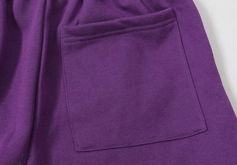 Sp5der Black Foam Printing Pant-Purple #8308