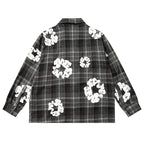 Denim Tears kapok Flower Pattern Long Sleeved Shirt